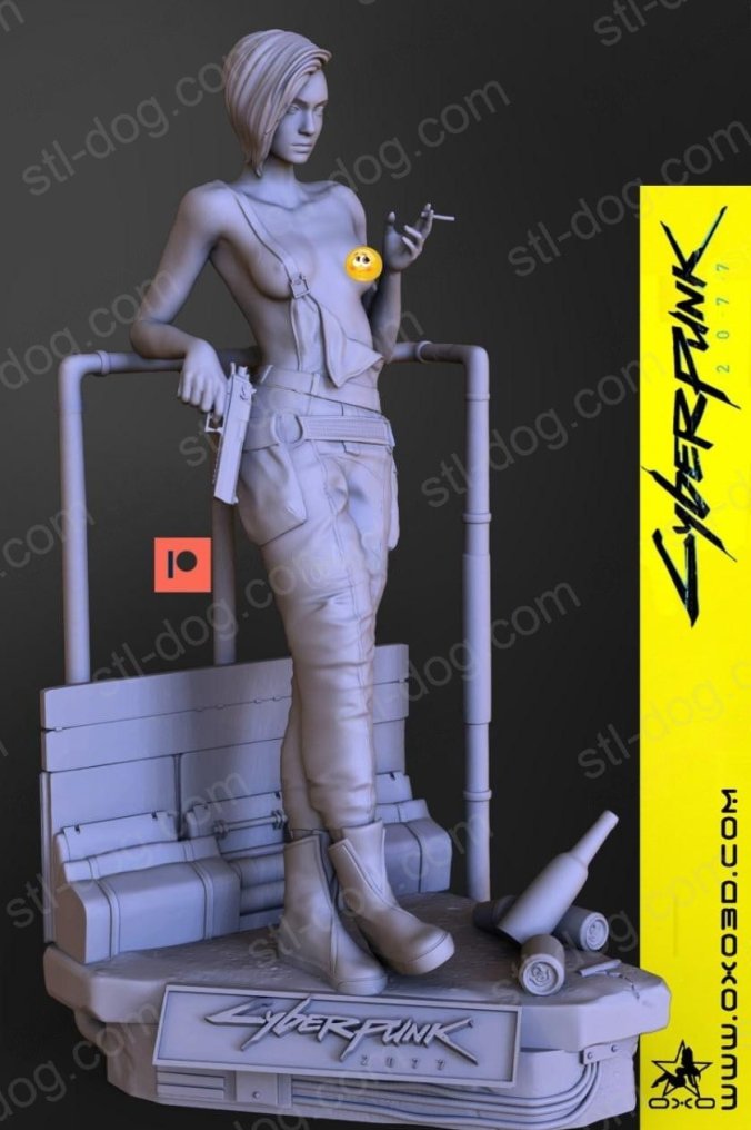 赛博朋克2077  朱迪 Judy Alvarez 3D打印图纸